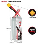 GNB GAONENG 5S 2300mah 18.5V 50C 100C XT60 RC LiPo Batterie Drone Lame Scimitar LRX Quad Aligner RC Avion Livraison Aile EDF Jet